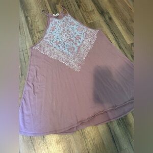 Billabong Dusty Rose and Sky Blue Mini Dress